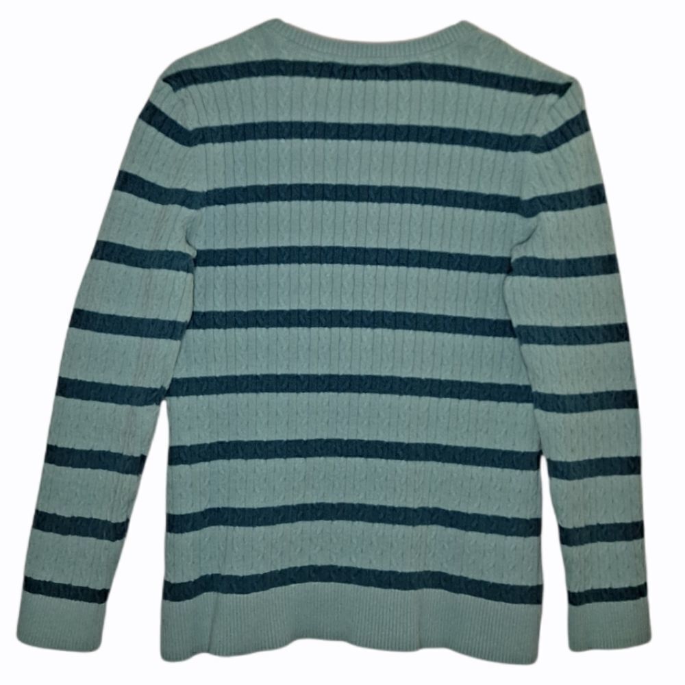 Basic Editions V-Neck Sweater Mint Large - Picture 2 of 5